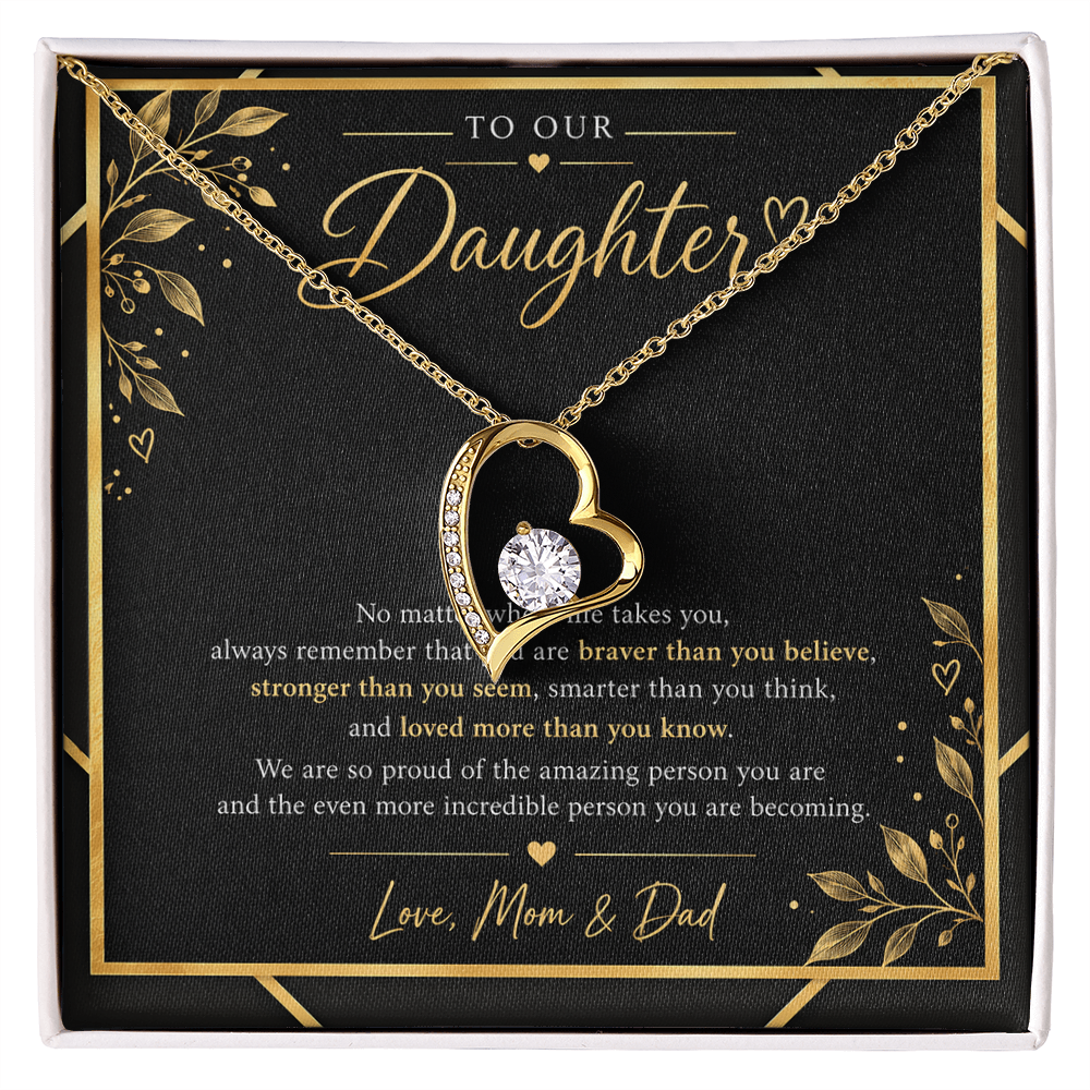 Forever Love Necklace for Daughter – A Meaningful Gift from Mom & Dad