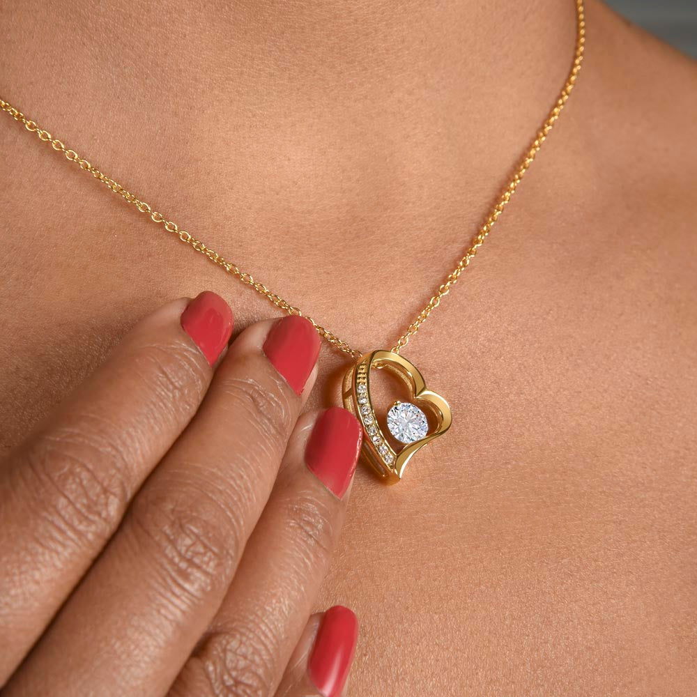 To My Beautiful Mom Necklace – Heartfelt Gift for Mother | Forever Love Necklace