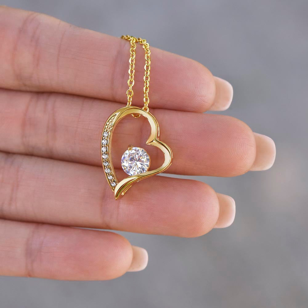 To My Beautiful Mom Necklace – Heartfelt Gift for Mother | Forever Love Necklace