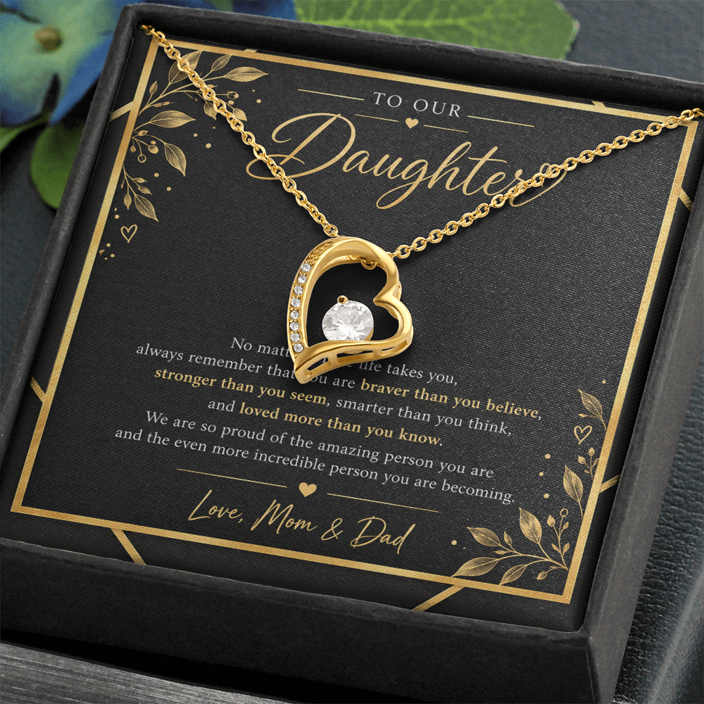 Forever Love Necklace for Daughter – A Meaningful Gift from Mom & Dad