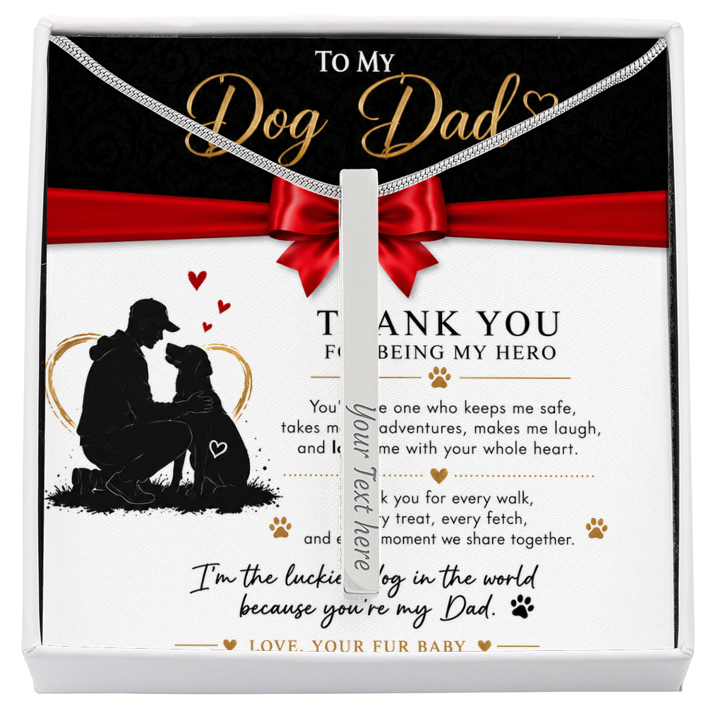 To My Dog Dad Necklace
