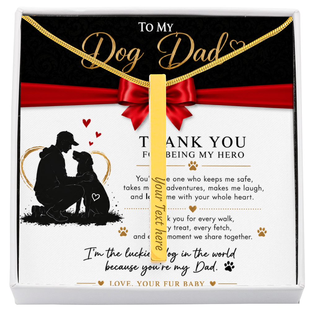 To My Dog Dad Necklace