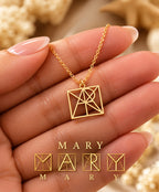 Custom Monogram Name Necklace – Your Name, Reimagined